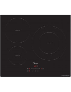 Inducci  n Midea MIH740T278K0  3 Zonas  60cm  Negro