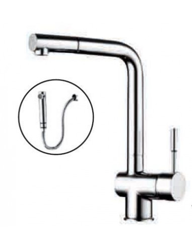 Grifo Monomando Nova IR25  IRIS Extraible cromo