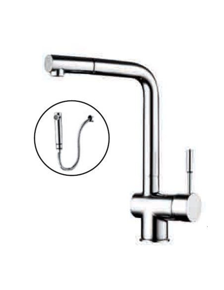 Grifo Monomando Nova IR25  IRIS Extraible cromo