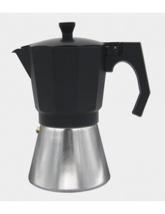 Cafetera Aluminio Bastilipo MOKKA6N  6 t  Negra