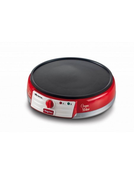 Crepera vintage Ariete 202   roja bordes redond