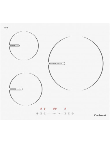 Induccion Corbero CCIG10033W  3zonas  7 4Kw  blanc
